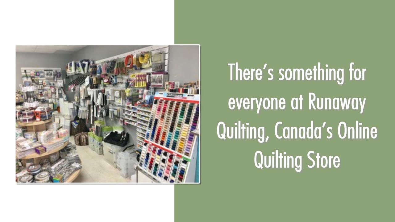 Runaway Quilting One Stop Shop for All Your Quilting Needs YouTube
