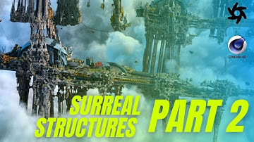 CINEMA 4D - SURREAL STRUCTURES WITH OCTANE VECTRON - ATMOSPHERE - PART 2