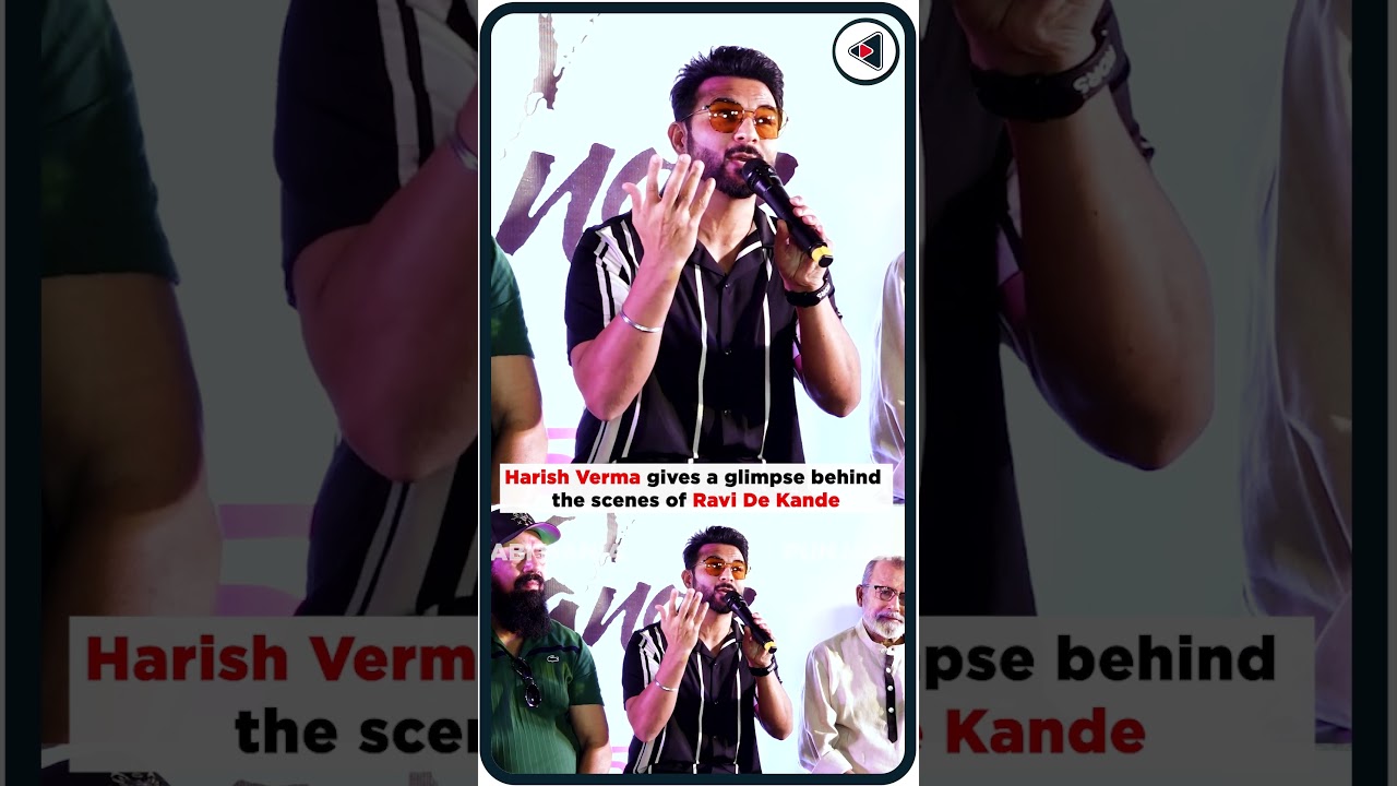 Harish Verma gives a glimpse behind the scenes of Ravi De Kande. #punjabimania #viralvideo #shorts