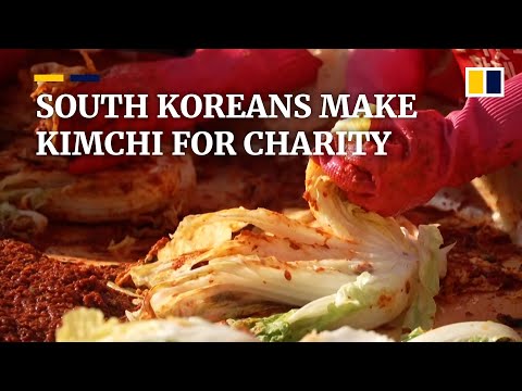 Annual kimchi-making event in South Korea sends hope to the needy