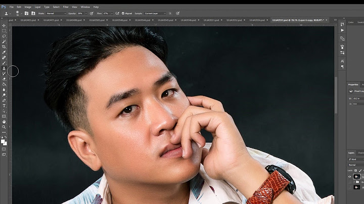 Xử lý da mặt photoshop