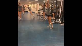 Technique (swing arms) with resistance exercises in volleyball