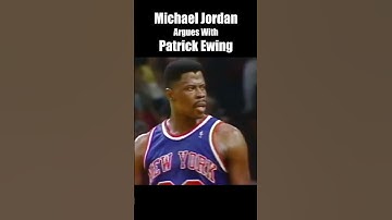 Michael Jordan vs Patrick Ewing - HEATED moment #goat #nba #basketball