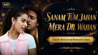 Sanam Tum Jahan Mera Dil Wahan | Classic Bollywood Romantic Duet | Hindi Love Song