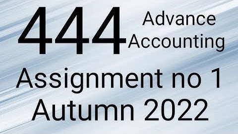 AIOU Code 444 Solved Assignment No.1 Autumn 2022 #aiou #aiousolveassignments