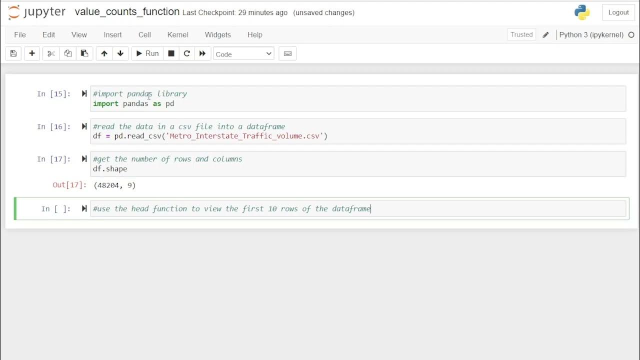 How to use the value_counts function in python - YouTube
