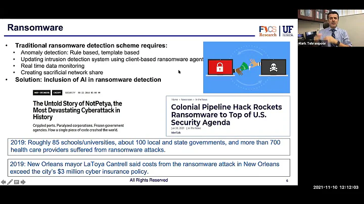 The Future of AI Speaker Series featuring Dr. Mark Tehranipoor  AI for Cyber and Hardware Security