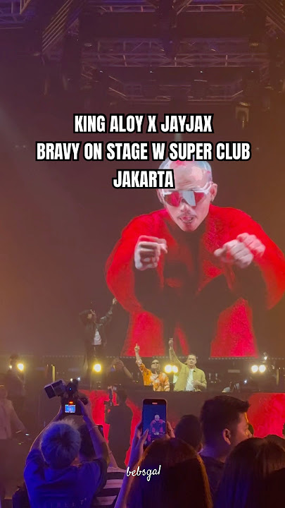 King aloy x jayjax x bravy on stage w super club jakarta #mraloy #aloy #jayjax