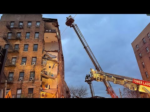 Угол многоэтажного жилого дома обрушился в Нью-Йорке