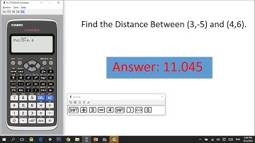 CASIO 991EX - Shortcut in solving Distance between two points.