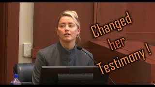 Amber Heard changes her testimony