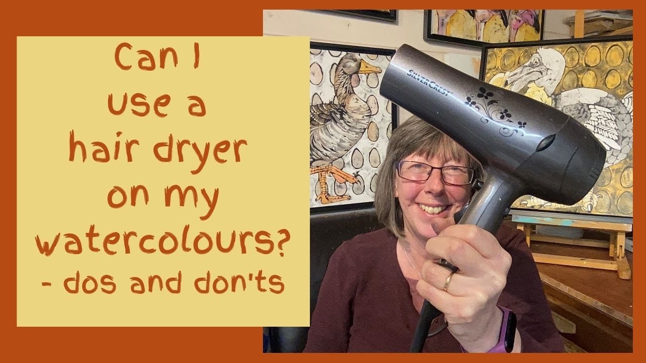 Using a heat gun/hair dryer with watercolour  Just a little video I put  together to show you one of the items I use whilst painting. I may put a  few together