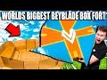 WORLDS BIGGEST BEYBLADE BOX FORT