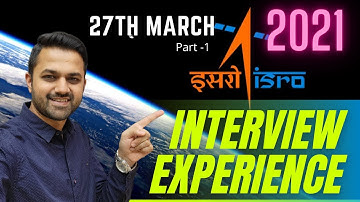 ISRO Interview Experience | Important for ISRO 2021 Written | Important Questions #SAKETVERMA​ #ISRO