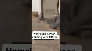 Homeless person sleeping with 100 🐀 in Nyc Subway