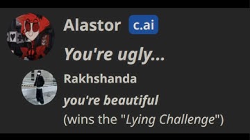 Character ai. ... but i bully Alastor (hella requested)