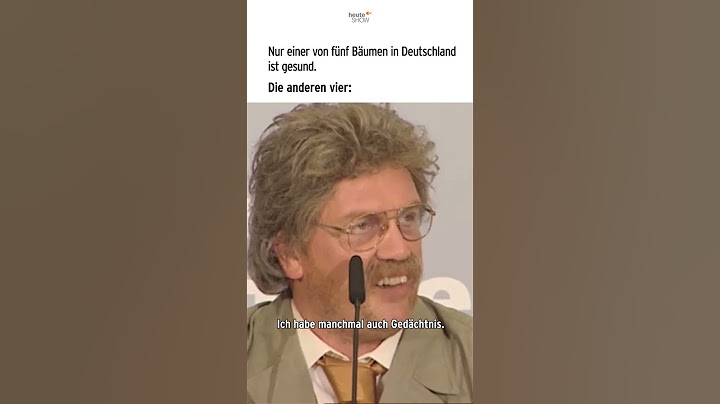 Nur einer von fünf Bäumen in Deutschland ist gesund | heute-show #shorts