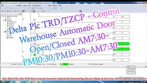 Delta Plc TRD/TZCP - Control of Warehouse Automatic Door Open/Closed AM7:30~PM10:30/PM10:30~AM7:30