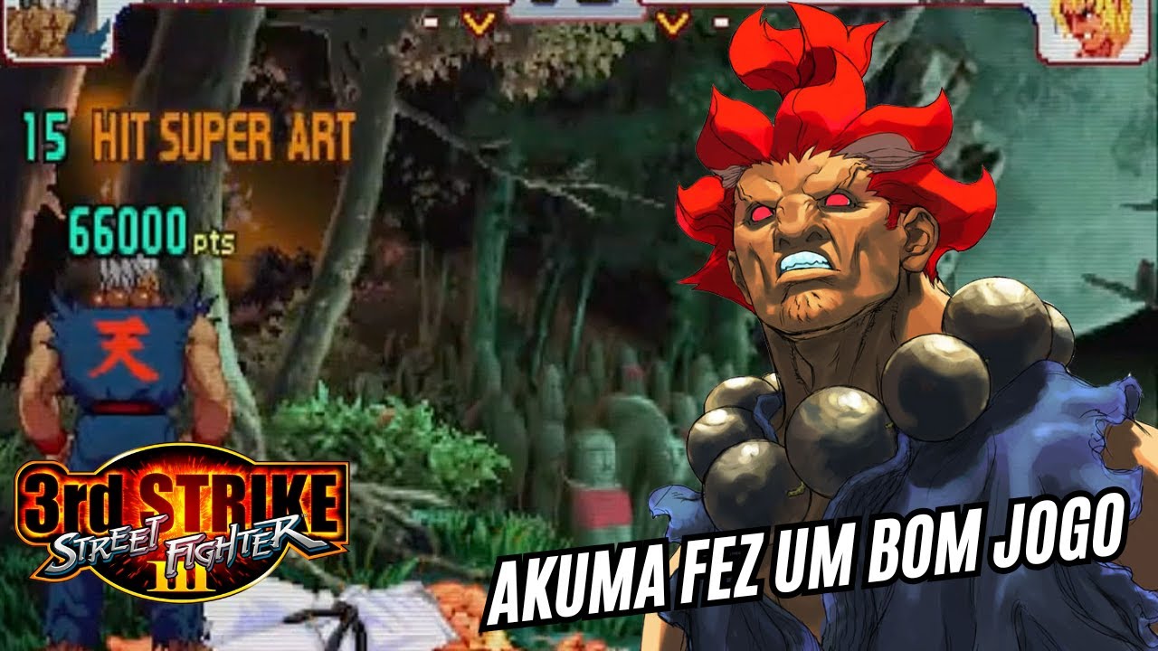 ►AKUMA COLOCANDO A GAMEPLAY NO JOGO ► STREET FIGHTER 3RD STRIKE
