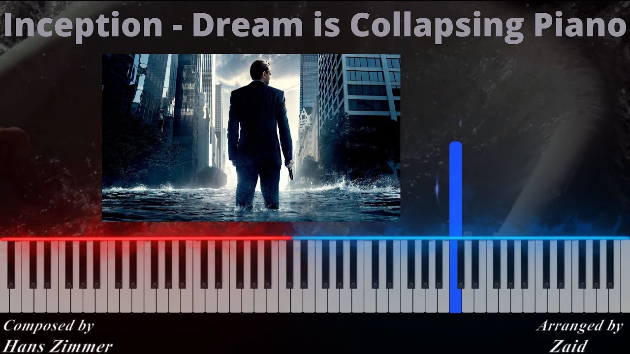 dream is collapsing piano | Free Sheet Music | Inception - Dream is Collapsing  Piano Cover - YouTube