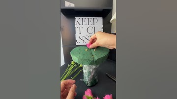 How to make a heart-shaped bouquet in first-person view❤️💗🌸