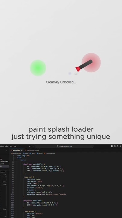 🎨 Paint Splash Loader – Vibrant & Creative Animation Using HTML CSS JS ...