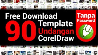 90 Buah TEMPLATE UNDANGAN - CorelDraw #edukasigrafis