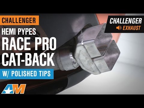 2009-2014 Challenger 5.7L HEMI Pypes Race Pro Cat-Back w/ Polished Tips Exhaust Sound Clip & Install