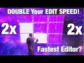 How To Become THE FASTEST EDITOR in Fortnite (DOUBLE Your Edit Speed!)