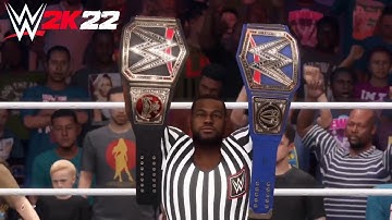 WWE 2K22 - How To Do a Double Title Match