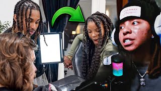 So Cute🔥LoftyLiyah Reacts To DDG Surprising Halle With Her First Tattoo On Mother’s Day!!