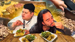 Probamos los TACOS más GRASOSOS del BARRIO con un ITALIANO | VAGABOOM