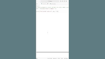 Python Program to Convertion Dec to BIN #software #softwareengineer #python #robotics