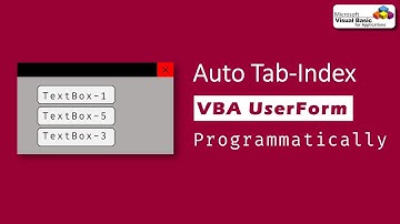 Master Your VBA Skills: Effortless Auto Tab Index Arrangement!