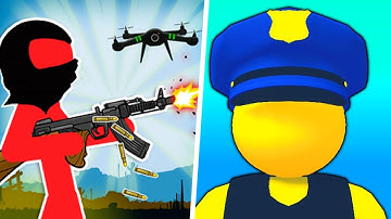 Stickman Army Tower Zombie Defense vs Police Commander - Android Walkthrough Gameplay (Part 1)