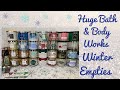 HUGE Bath & Body Works Candle & Body Care Empties|Winter 20/21