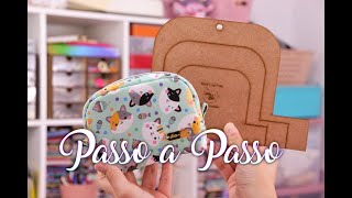 Gabarito Da Mega Necessaire Meia Lua Com Fole