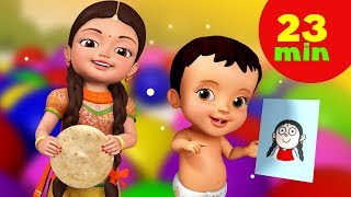 MUMMY KI ROTI GOL GOL RHYME AND MUCH MORE | HINDI RHYMES FOR CHILDREN |  INFOBELLS : DOWNLOAD VIDEO IN MP3, M4A, WEBM, MP4, 3GP ETC 