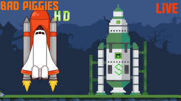 Bad Piggies HD - ROCKET SHUTTLE LAUNCH TO THE MOON 🌒@techno_gamerz @fauji02gaming