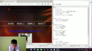 Desain web sederhana menggunakan CSS dan html (manajemen informatika POLSRI)