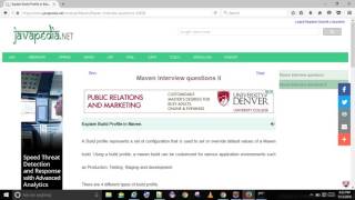 Explain Build Profile in Maven. | javapedia.net