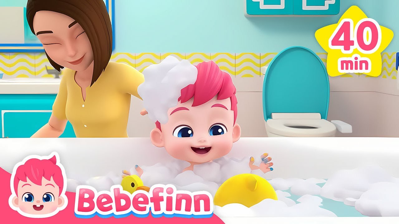 Bath Song  More Healthy Habit at Home   Bebefinn Fun Nursery Rhymes for Kids