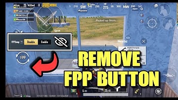 How To Disable FPP Button In PUBG MOBILE | PUBG MOBILE TPP TO FPP MODE DISABLE
