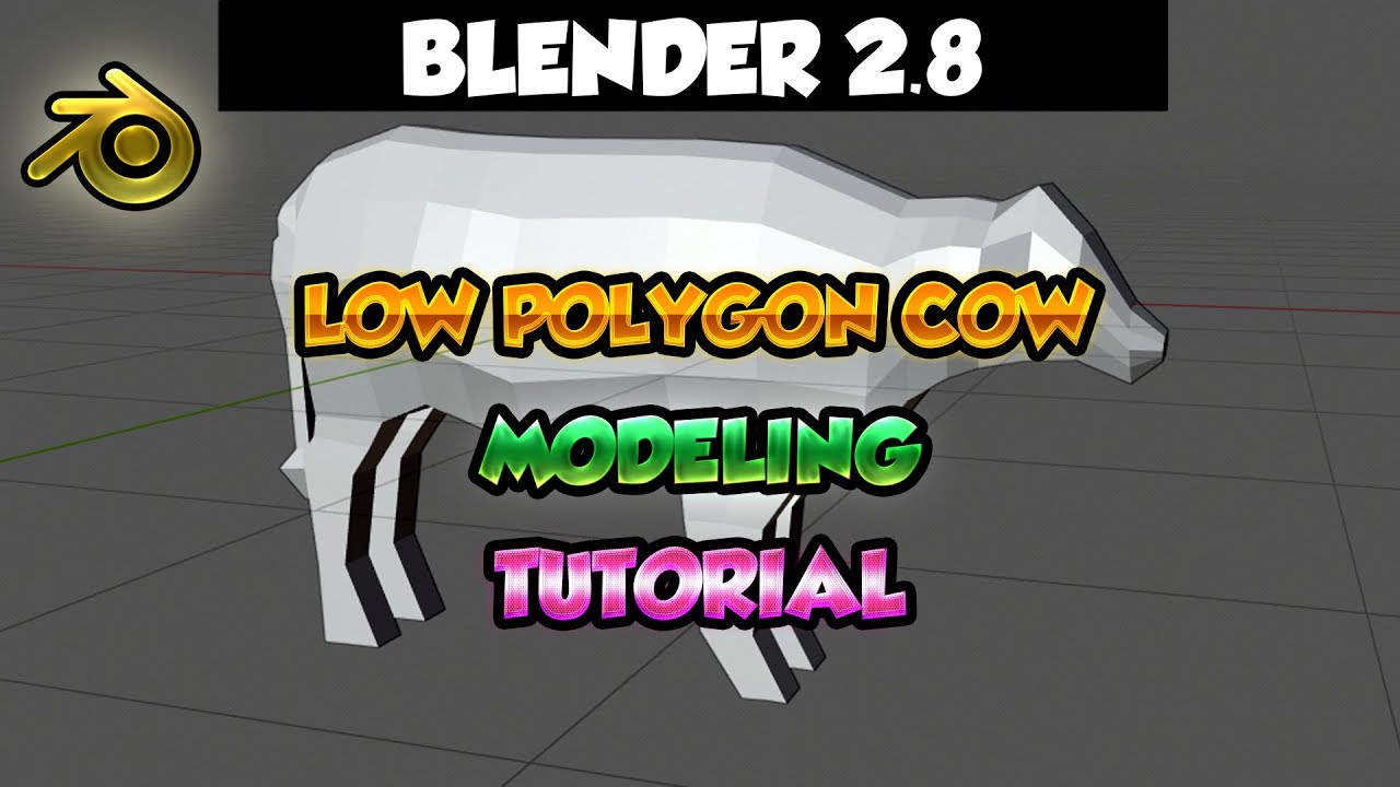 Blender 2.8 Tutorial Modeling low polygon - YouTube