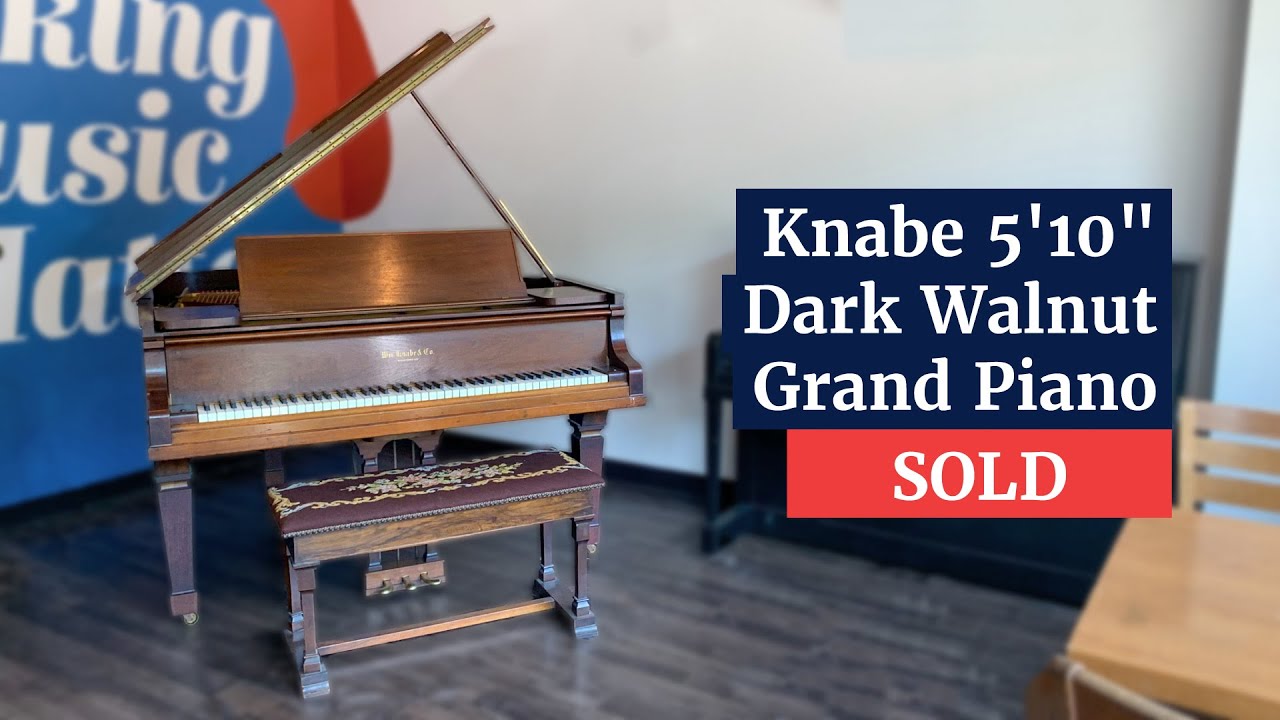 Knabe 5'10" Dark Walnut Grand Piano | Piano Demo & Overview | Family Piano Co
