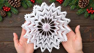 Look What You Can Make from Paper! ❄️ DIY Christmas Snowflake ✂️