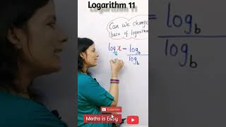 Logarithms | How to Change Base of Logarithm #shorts #youtubeshorts @Maths is Easy