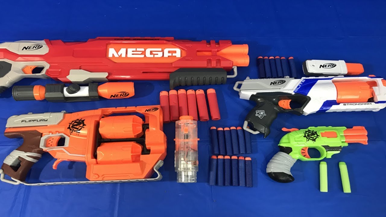 Toy Guns Box of Toys Toy Weapons Nerf Pistols for Kids Mega YouTube