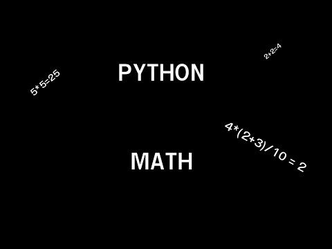 Python | Math Basics