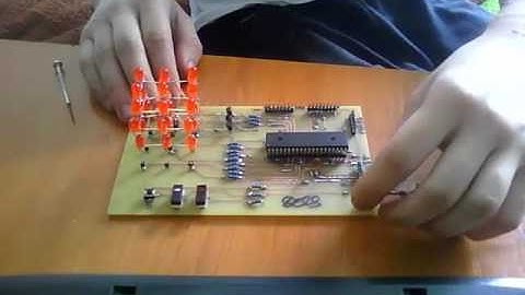 LED CUBE 3x3x3 PIC project